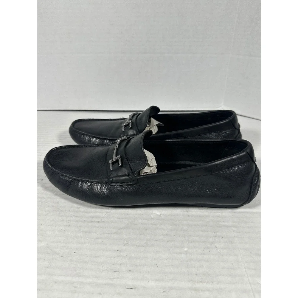 Cole Haan Somerset Driver‎ Mens 12 M Black Leather Bit Loafers C25980 Slip On